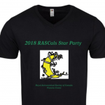 2018 RASCals Star Party black t-shirt
