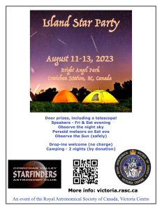 Island Star Party 2023 poster